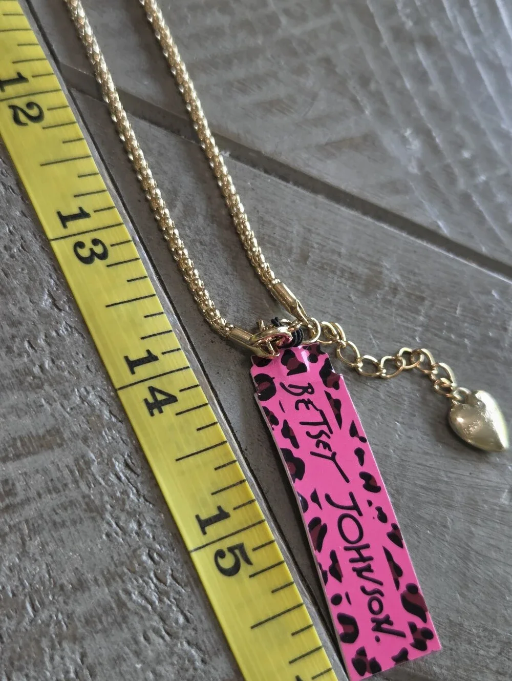 NWT Betsey Johnson Gold-Tone Cat Pendant Necklace Blue White Crystal Accents